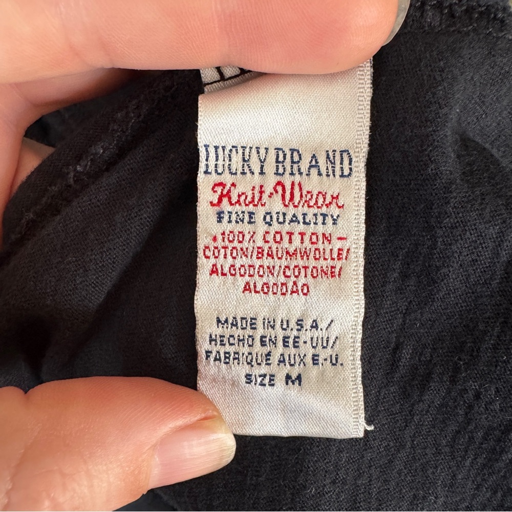 Women’s Medium Lucky Brand Black Open Cardigan - Picture 4 of 5